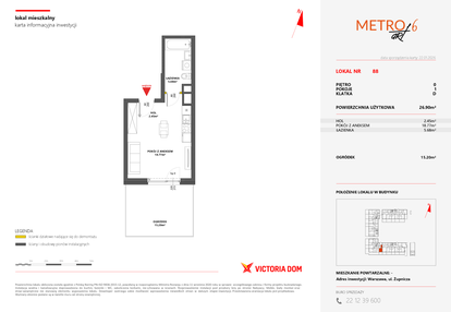 Mieszkanie w inwestycji: Metro Art 6