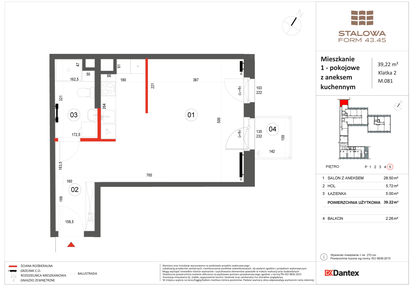 Mieszkanie w inwestycji: Stalowa Form 43.45