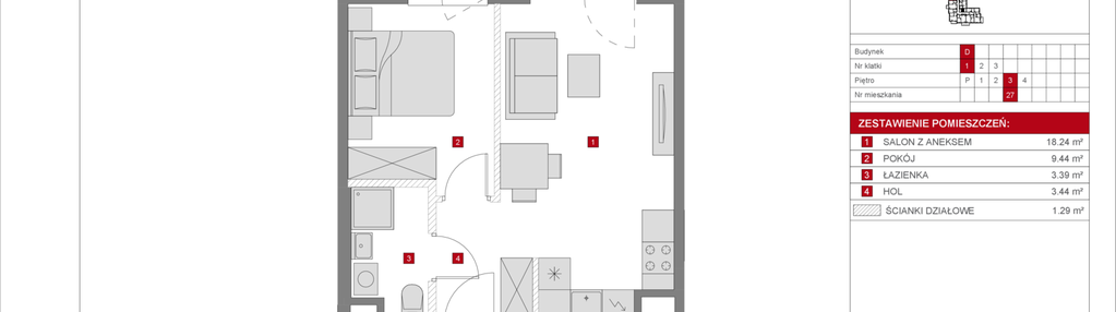 Mieszkanie w inwestycji: Dzielnica Mieszkaniowa Metro Zachód - etap 8.2