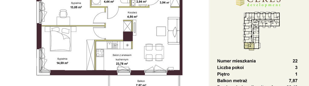 Mieszkanie w inwestycji: Sosnowy Zakątek II - budynek M