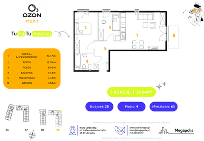 Mieszkanie w inwestycji: Osiedle Ozon etap VII