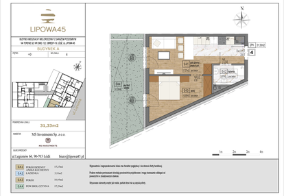 Mieszkanie w inwestycji: Lipowa 45