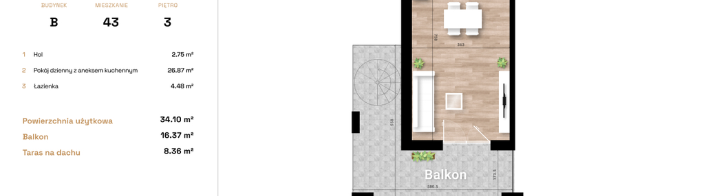 Mieszkanie w inwestycji: Krzesławickie Tarasy