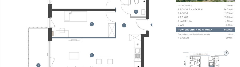Mieszkanie w inwestycji: Astelia Park etap 1A i 3