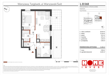 Mieszkanie w inwestycji: Warszawski Świt etap XII
