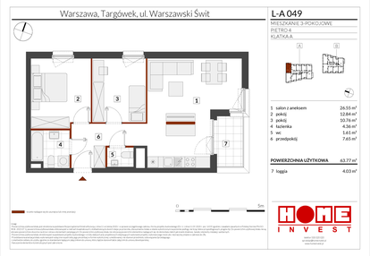 Mieszkanie w inwestycji: Warszawski Świt etap XII