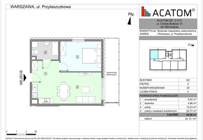 Mieszkanie w inwestycji: Wawer Go 2.0