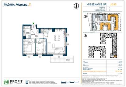 Mieszkanie w inwestycji: Osiedle Hemara - etap III bud. 2 i 3