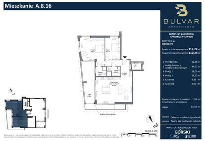 Mieszkanie w inwestycji: Bulvar Apartments - etap I
