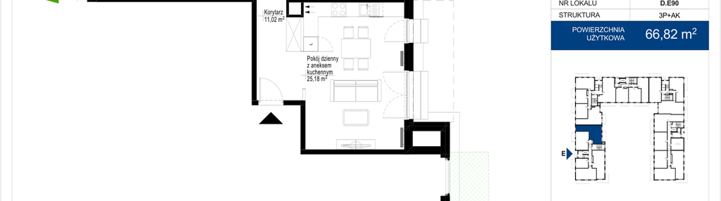 Mieszkanie w inwestycji: Wieruszowska D