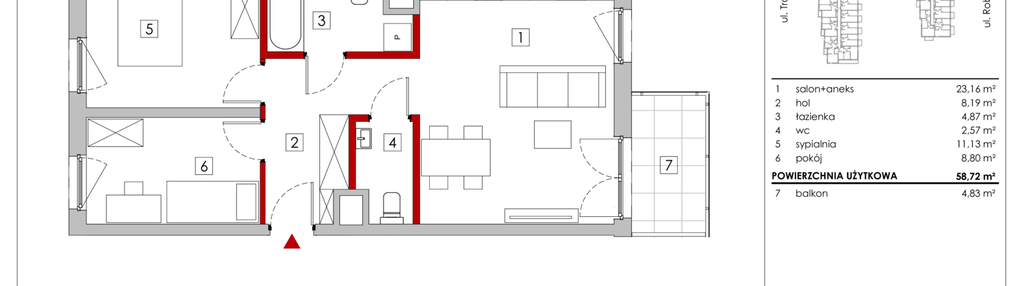 Mieszkanie w inwestycji: Zakątek Włochy