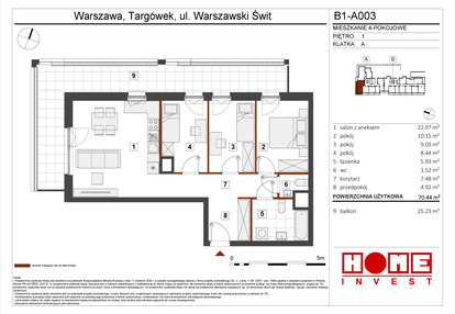 Mieszkanie w inwestycji: Warszawski Świt etap VIII