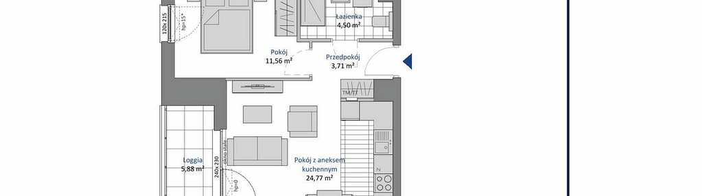Mieszkanie w inwestycji: Nowa Dąbrowa bud. DE