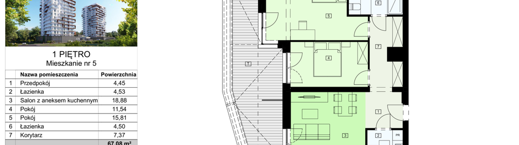 Mieszkanie w inwestycji: Dzielnica Parkowa VII