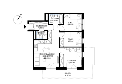 Mieszkanie w inwestycji: KWADRAT etap 2