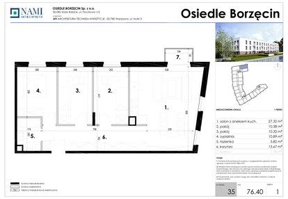 Mieszkanie w inwestycji: Osiedle Borzęcin