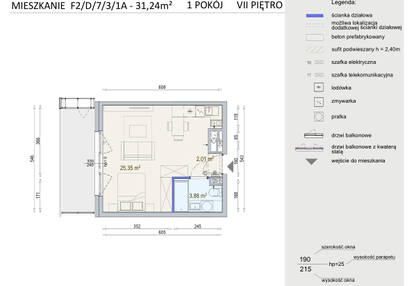 Mieszkanie w inwestycji: Modern Mokotów bud. F1 i F2