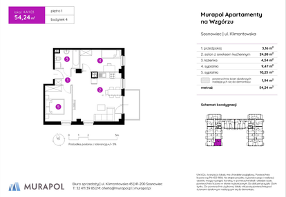 Mieszkanie w inwestycji: Murapol Apartamenty na Wzgórzu - bud. 4 i 5