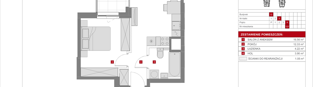 Mieszkanie w inwestycji: Dzielnica Mieszkaniowa Metro Zachód - etap 8