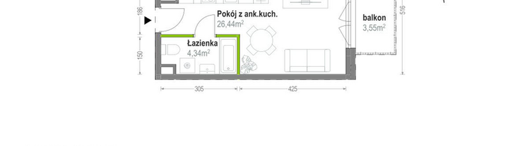 Mieszkanie w inwestycji: Głębocka Vita