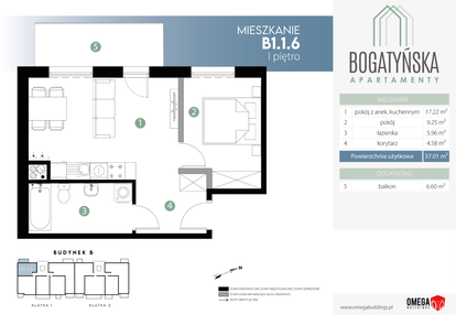 Mieszkanie w inwestycji: Bogatyńska Apartamenty - Etap II