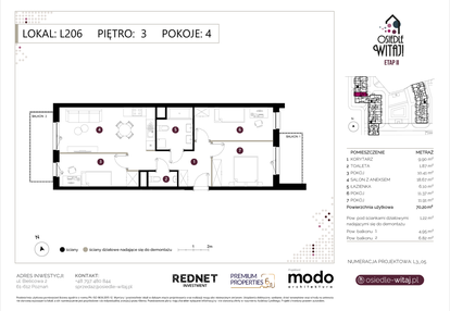 Mieszkanie w inwestycji: Osiedle Witaj etap II