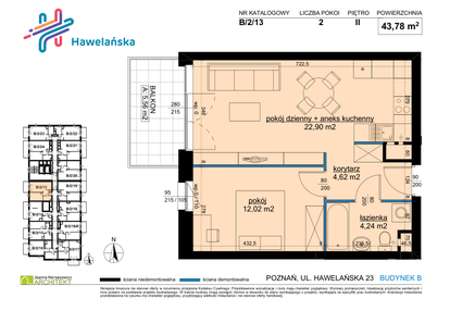 Mieszkanie w inwestycji: Osiedle Hawelańska etap III - bud. B