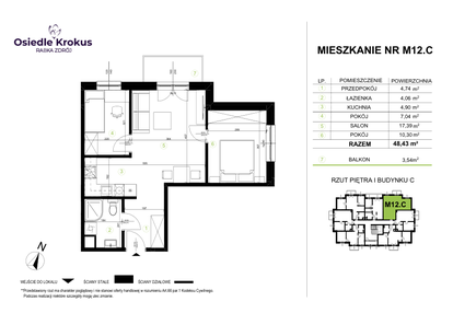 Mieszkanie w inwestycji: Osiedle Krokus etap IV