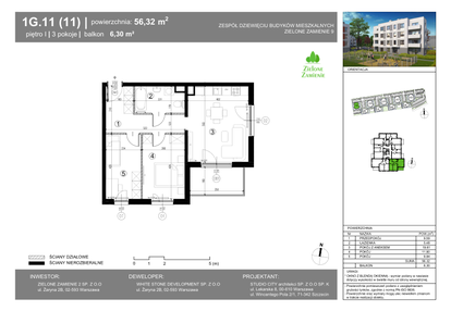 Mieszkanie w inwestycji: Zielone Zamienie IX