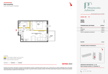 Mieszkanie w inwestycji: Miasteczko Julianów