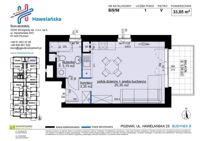 Mieszkanie w inwestycji: Osiedle Hawelańska etap III - bud. B