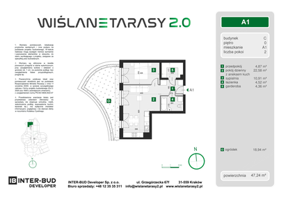 Mieszkanie w inwestycji: Wiślane Tarasy 2.0 budynek C