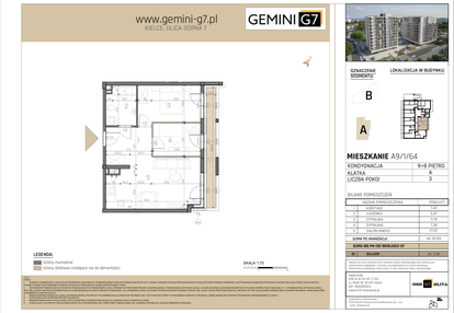 Mieszkanie w inwestycji: GEMINI G-7