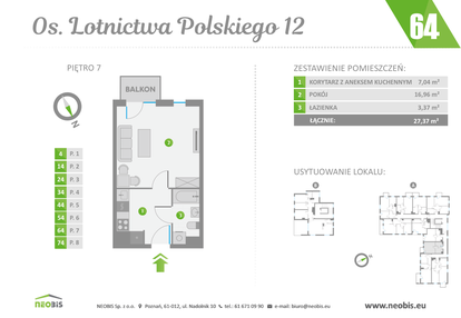 Mieszkanie w inwestycji: Os. Lotnictwa Polskiego 12