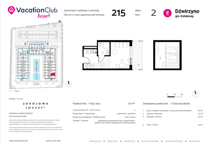 Mieszkanie w inwestycji: VacationClub Resort