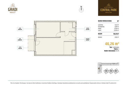 Mieszkanie w inwestycji: Apartamenty Central Park Wrocław