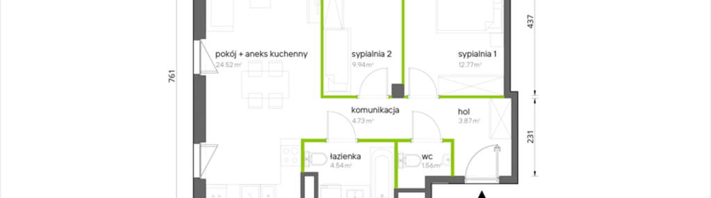 Mieszkanie w inwestycji: Aroniowa Vita