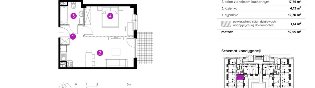 Mieszkanie w inwestycji: Murapol Apartamenty na Wzgórzu - bud. 4 i 5
