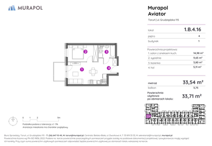 Mieszkanie w inwestycji: Murapol Aviator