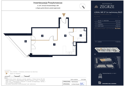 Mieszkanie w inwestycji: Rezydencja Zegrze etap II