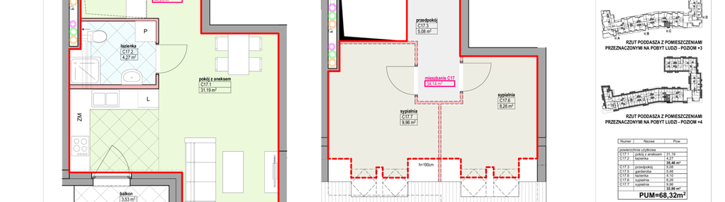 Mieszkanie w inwestycji: Kamienica Zamkowa