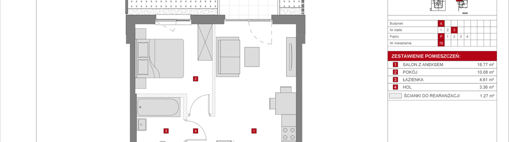 Mieszkanie w inwestycji: Dzielnica Mieszkaniowa Metro Zachód - etap 8.1