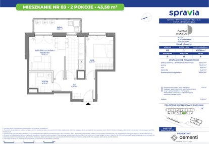 Mieszkanie w inwestycji: 64 Dmowskiego