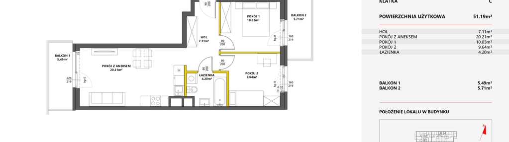 Mieszkanie w inwestycji: Metro Art 7