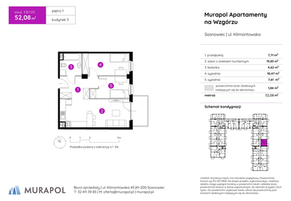 Mieszkanie w inwestycji: Murapol Apartamenty na Wzgórzu - bud. 4 i 5