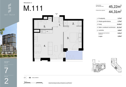 Mieszkanie w inwestycji: Sky Trust etap II