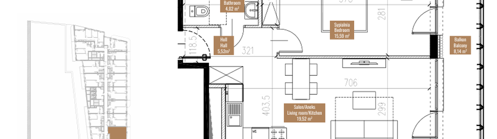 Mieszkanie w inwestycji: Quorum Apartments