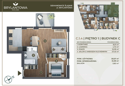 Mieszkanie w inwestycji: Brylantowa Enklawa bud. C