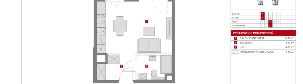 Mieszkanie w inwestycji: Dzielnica Mieszkaniowa Metro Zachód - etap 8.1
