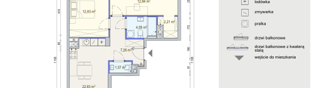Mieszkanie w inwestycji: Modern Mokotów etap 6, budynek F1 i F2